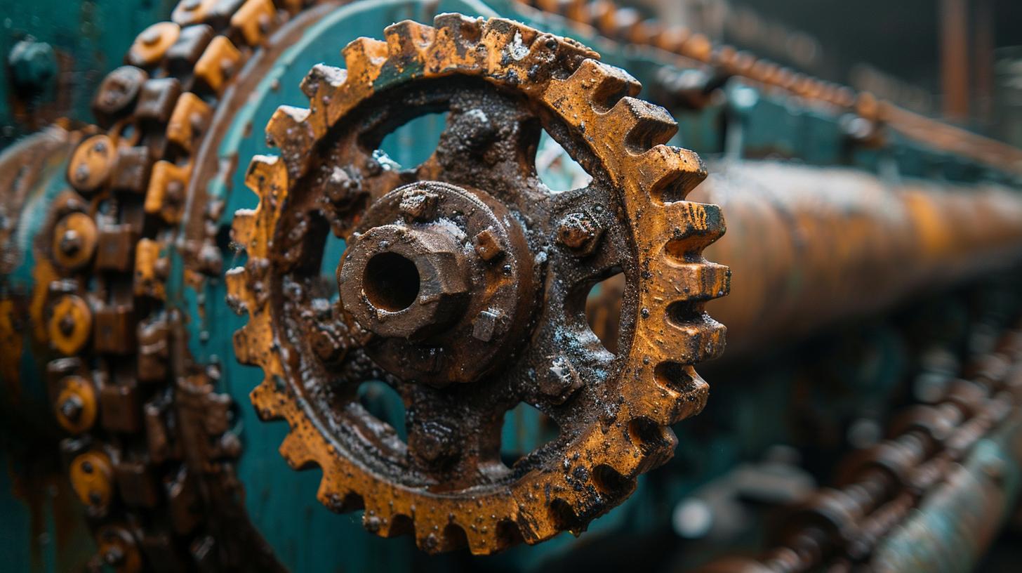 Machinery processing materials at an electronic waste recycling facility