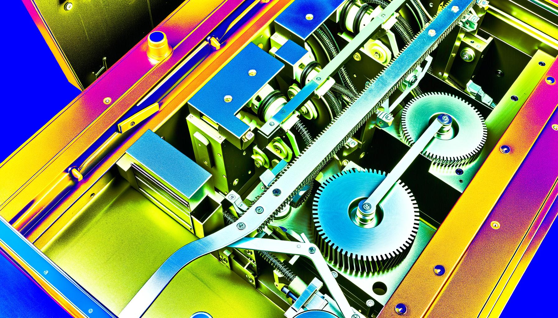 Illustration of digital data shredding for cybersecurity