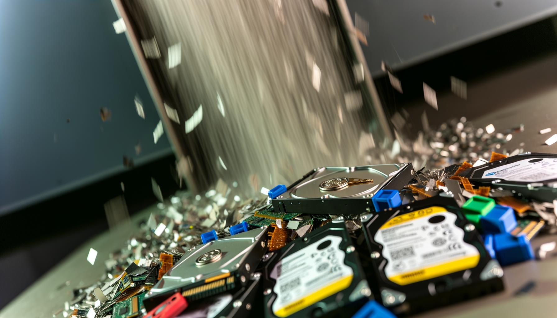 Secure hard drive recycling to protect sensitive data