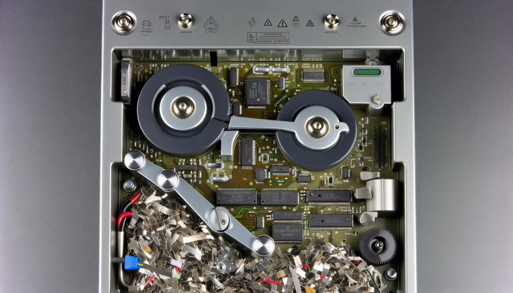 Efficient hard drive shredding for data protection